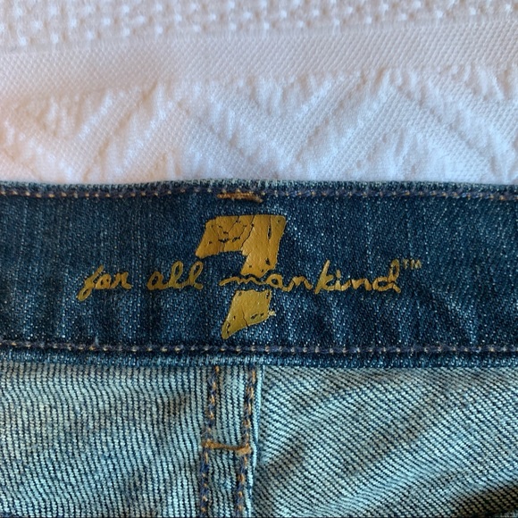 7 For All Mankind Bootcut Blue Jeans Size 31 - Picture 6 of 9